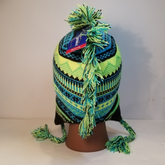 Fringed tribal print hat - Picture 3 of 6
